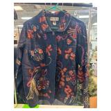 Indigo Moon Embroidered Jacket, Cotton, Size L