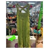 Coldwater Creek Green Rayon Dress With Button Fron