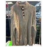 Tasso Elba Beige Cable Knit Pullover Sweater