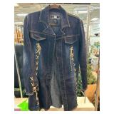 R4R Jeans Denim Jacket with Lace-Up Detail