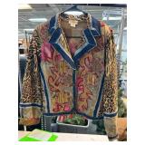 Sandy Starkman Mixed Print Cotton Jacket