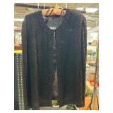 Marina Beaded Black Silk Jacket