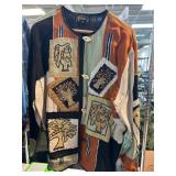 Allure Patchwork Long-Sleeve Knit Top