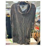 Fei Gray Cowl Neck Tunic Dress