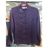 Purple Button-Up Blouse by Chico