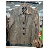 Windridge by Cheryl Nash Crinkled Beige Jacket
