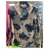 APT.9 Floral Cowl Neck Sweater