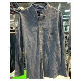 Chaps Blue Checkered Easy Care Shirt