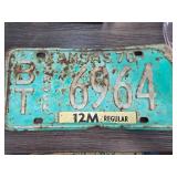 1970 Kansas Truck License Plate