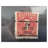 US 1925 Inverted Precancel Postage Due Stamp