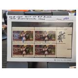 1975 Peter Francisco Mint NH Zip Block Stamps