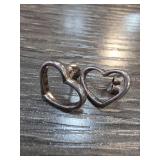 Sterling Silver Heart-Shaped Earrings