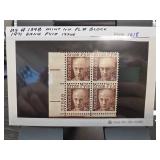 1971 Ernie Pyle Issue Plate Block Stamps
