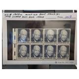 1970 6c Eisenhower Block of 8 Stamps
