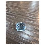 Cushion-Cut Blue Topaz, 3 Carats