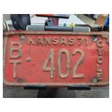 1971 Kansas Motorcycle License Plate
