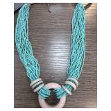 Turquoise Beaded Multi-Strand Necklace