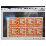 1978 US Postage Mint A-rate Stamps Block