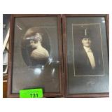 Early 20th-Century Framed Portrait Photographs