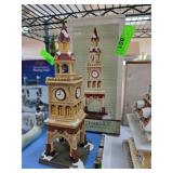 Victorian Christmas Clock Tower Figurine