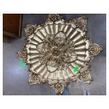 Gold-Tone Ornate Decorative Wall Plaque