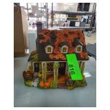 Hand-Painted Ceramic Fall-Themed House