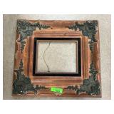 Wooden Frame with Decorative Accents