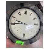 Stone Top Wall Clock Barometer Temperature
