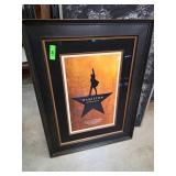 Framed Hamilton Musical Poster