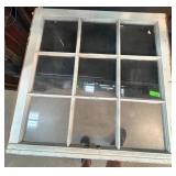 Wood-Framed Multi-Pane Window with Latch