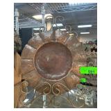 Hammered Copper Decorative Plate