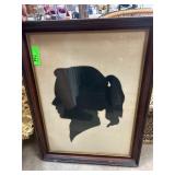 Framed Profile Silhouette Artwork
