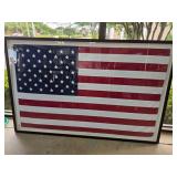 Framed American Flag Display