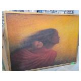 Original Framed Painting of Woman and Child