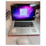 Apple MacBook Pro with Red Protective Hard Shell