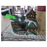 Christmas-Themed Ceramic Lighted House
