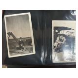 Vintage Photograph Album with Black and White Phot