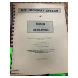 Vintage French Reweaving Manuals for Fabricon Rewe