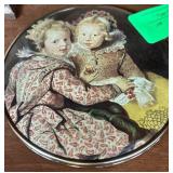 Vintage Western Germany Compact with Painted Desig