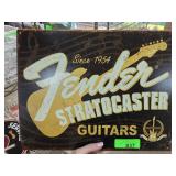 Fender Stratocaster Metal Sign