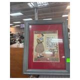 Framed Mary Engelbreit Artwork With Bible Verse