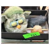 2 Vintage Furby Toys and Frog