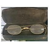 Antique Gold Filled Eyeglasses with Case