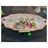 Decorative China Bowl With Bird Figurines