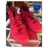 Vans Sk8-Hi Mono Canvas Red Sneakers Size 11