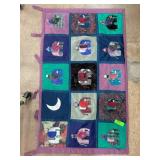 Handmade Elephant Patchwork Quilt Wall Hanging