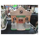 Ceramic Police Station Lighted Building Decor