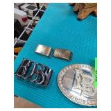 Four Assorted Belt Buckles