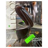 Carved Wooden Pelican Figurine on Base