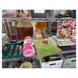 Household Lot With Silverware and Soft Goods